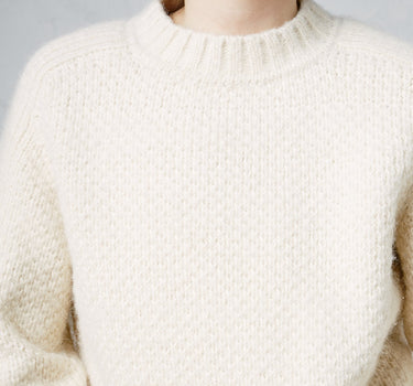 SPENCER THERMAL cream alpaca crudo cotton