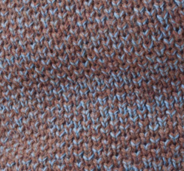 WATCH CAP: brown medium indigo cotton