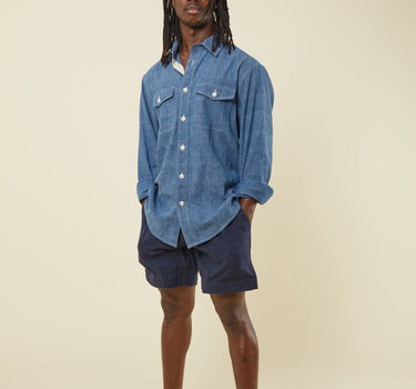 SMITH SHIRT indigo/natural chambray