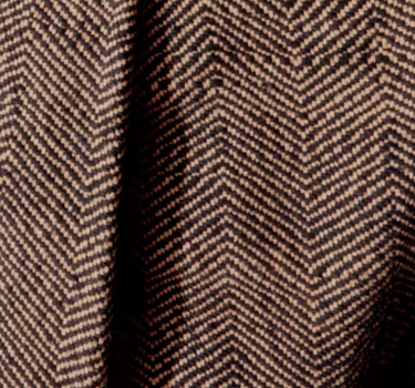 STUDY JACKET iron black/cutch tan handspun herringbone