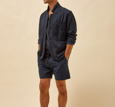 STUDY BLAZER iron/indigo