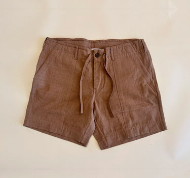 OBELISK SHORT cutch brown canvas