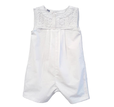 ISA JUMPER <br> Embroidered White Poplin